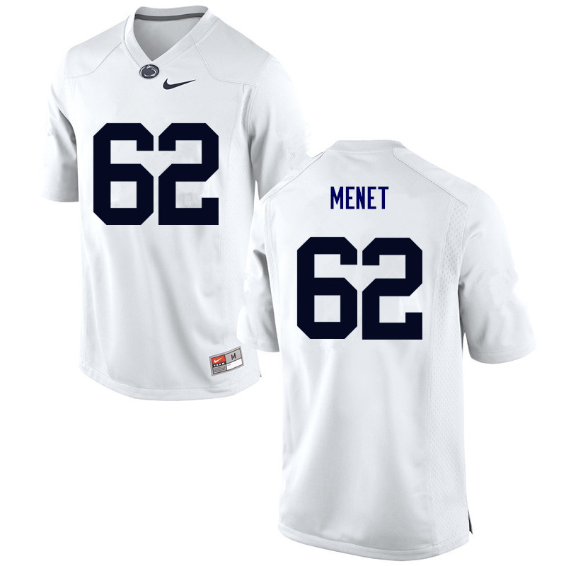 NCAA Nike Men's Penn State Nittany Lions Michal Menet #62 College Football Authentic White Stitched Jersey FGE2798CU